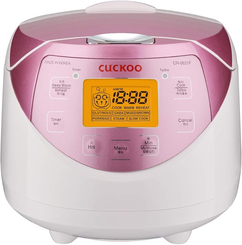 CUCKOO 6-Cup Korean Micom Rice Cooker with Delay Timer, Keep Warm, Foo