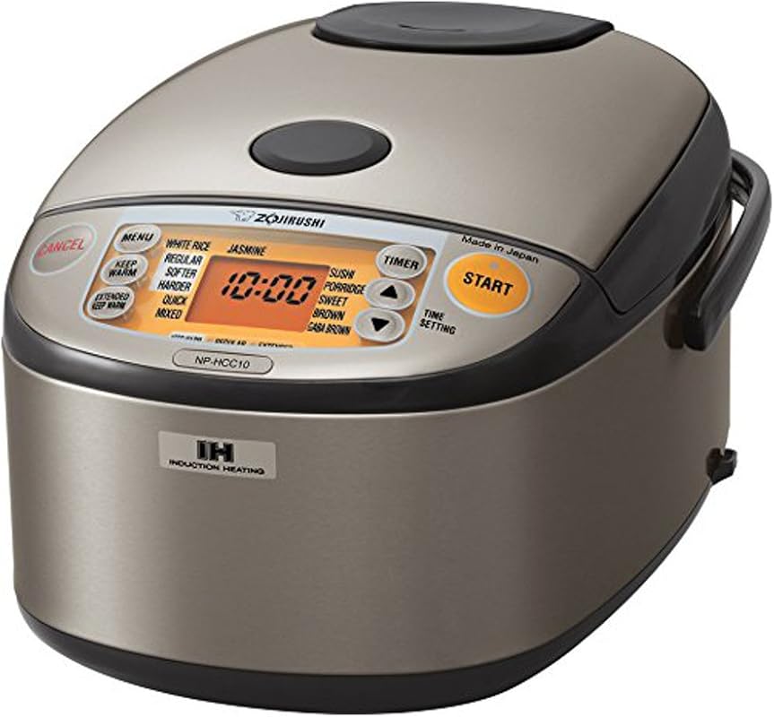 Zojirushi NP-HCC10XH Induction Heating Rice Cooker and Warmer, 5.5-Cup