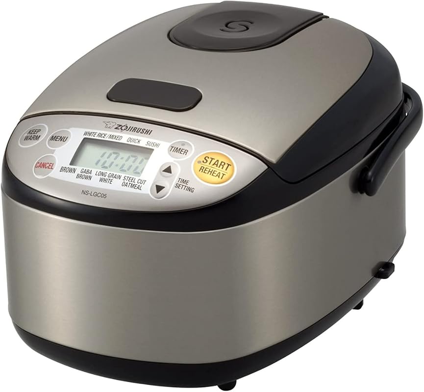 Zojirushi Micom 3-Cup Compact Rice Cooker and Warmer, Stainless Steel,