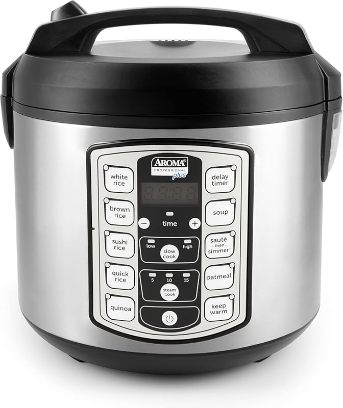 Aroma Professional Plus ARC-5000SB 20-Cup Digital Rice Cooker, Steamer