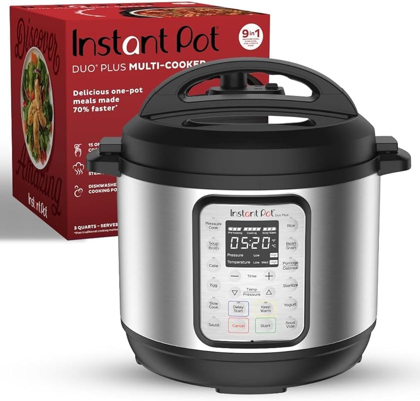 Instant Pot Duo Plus 6-Quart 9-in-1 Multicooker: Pressure Cooker, Slow