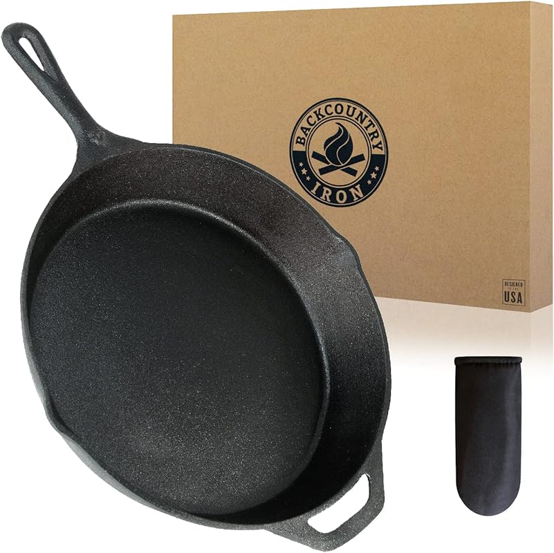 12 Inch Pre-Seasoned Cast Iron Skillet