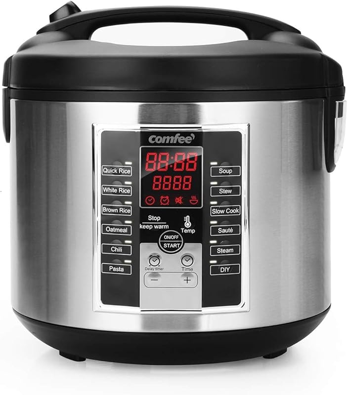 COMFEE' MB-M25 5.2QT Multi Cooker — 12 Digital Programs, Rice Cooker,