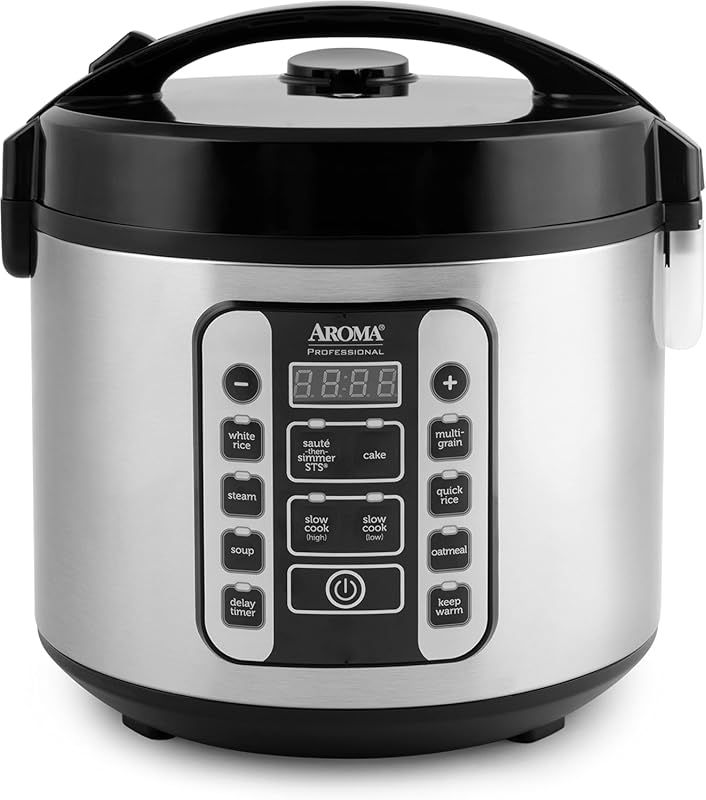 Aroma Professional 20-Cup Digital Rice Cooker, 5Qt Multicooker with 10