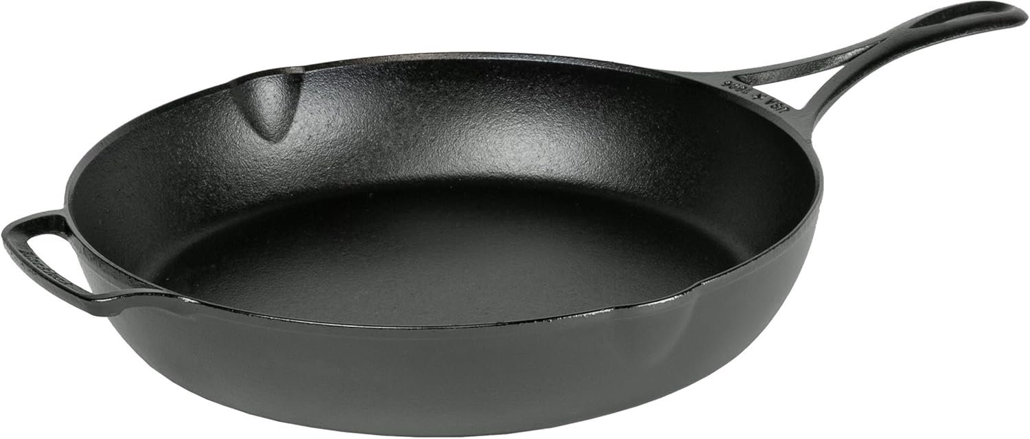 Lodge Blacklock 12-inch Triple-Seasoned Cast Iron Skillet, Lightweight