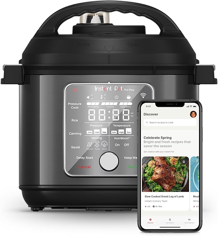 Instant Pot Pro Plus Wi‑Fi 10‑in‑1 6‑Qt Smart Multi-Cooker with Sous V