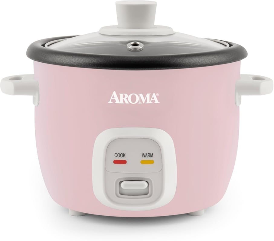 Aroma Housewares 1-Quart Rice and Grain Cooker, 4-Cup Cooked Capacity