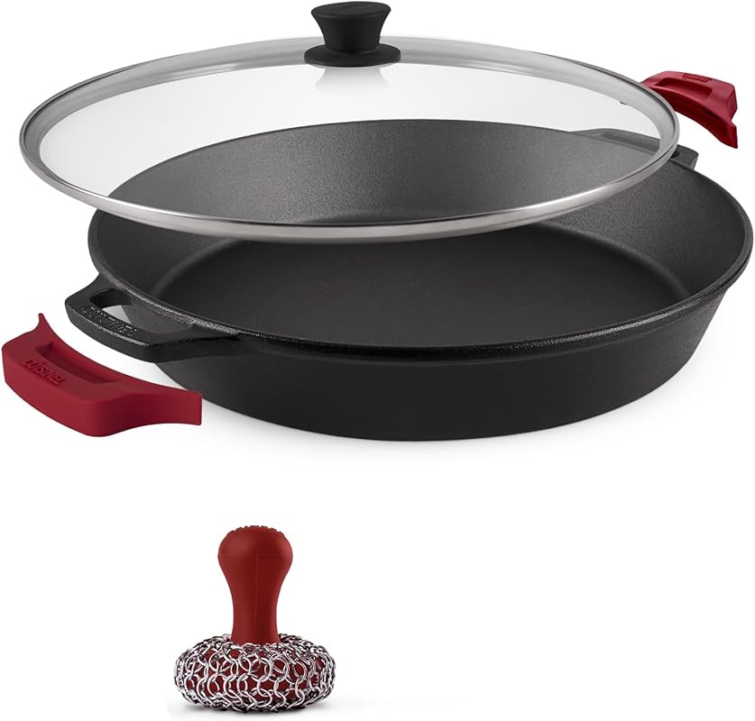 Cuisinel 15-Inch Cast Iron Skillet Set