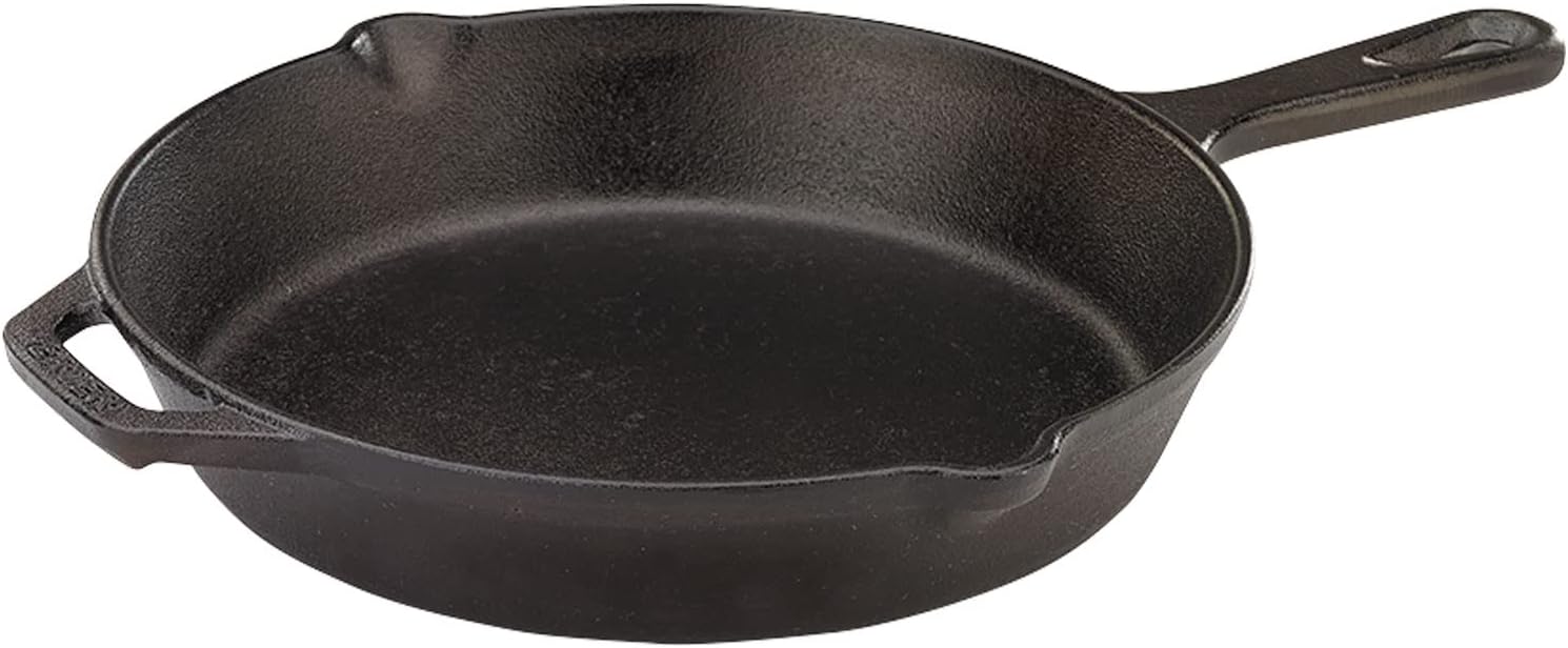 Mercer Culinary 10.25-Inch Pre-Seasoned Cast Iron Skillet, Durable Eve