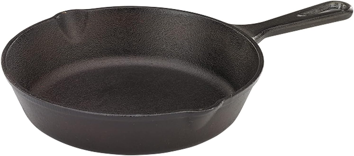 Mercer Culinary 8 inch Pre-Seasoned Cast Iron Skillet — Durable Frying