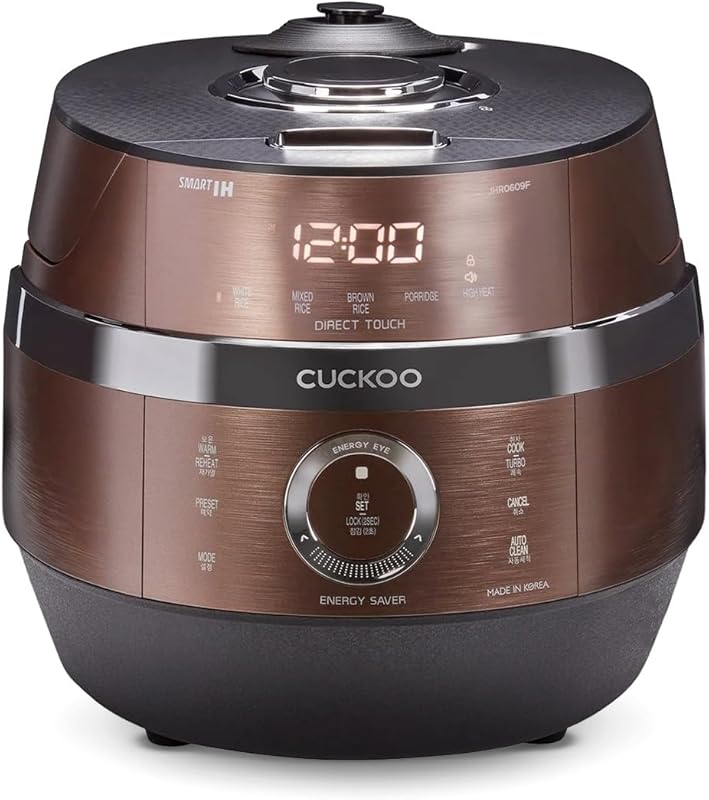 CUCKOO CRP-JHR0609F High-Pressure Rice Cooker, IH Induction Heating, 6