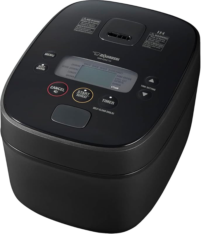 Zojirushi NW-QAC10 Flat-Top Induction Cooker and Warmer, 5.5-Cup, Cust