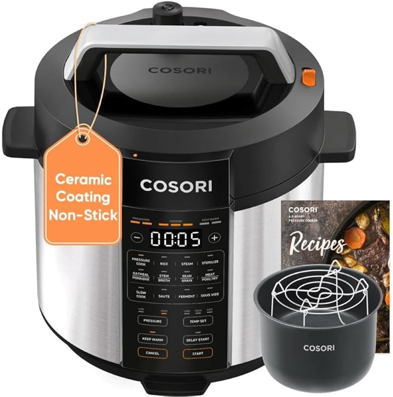 COSORI 10-Cup Rice and Pressure Cooker with 18 Functions and 13 Preset