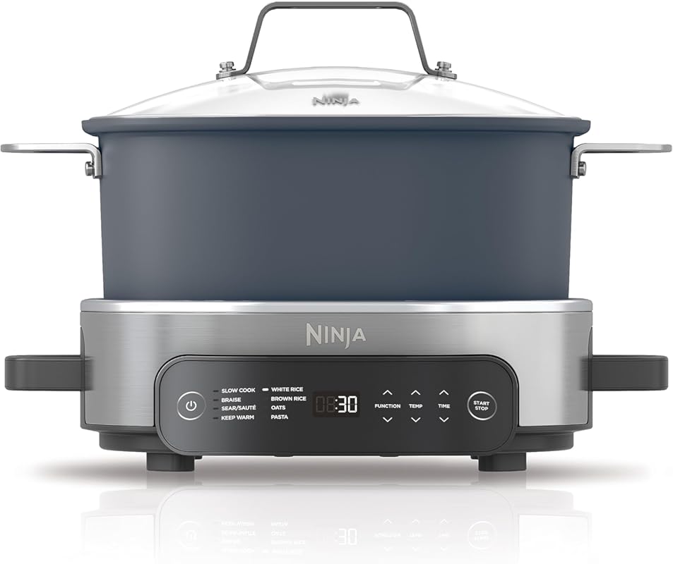 Ninja Foodi MC1101 8-in-1 6.5-Quart Multi Cooker — Pressure, Air Fry, 