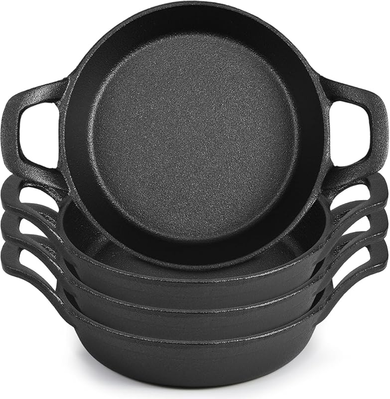 Mini Cast Iron Skillets 4-Pack
