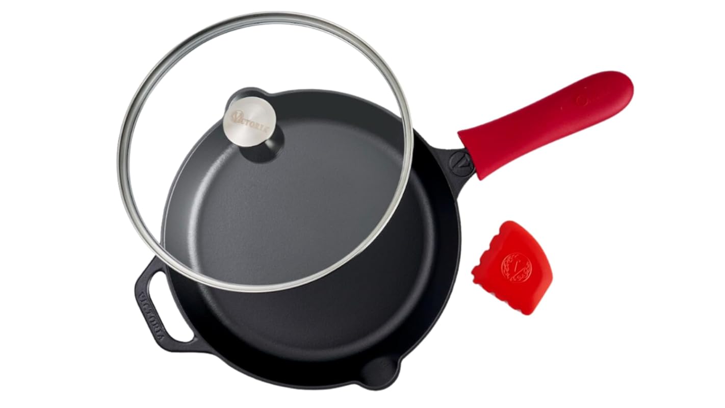 Victoria 12-Inch Cast Iron Skillet Set