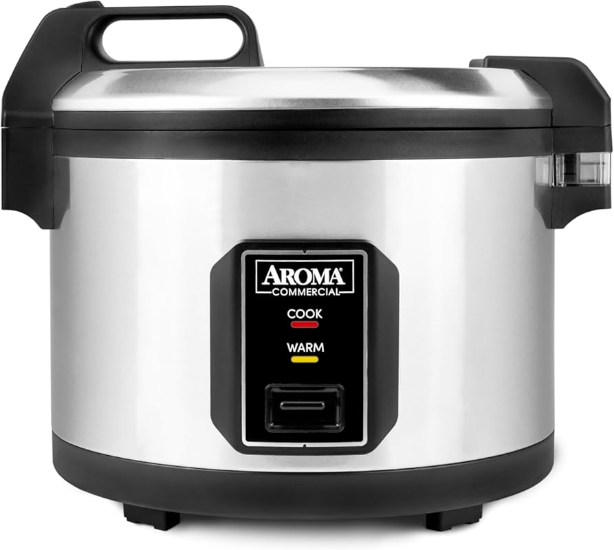 AROMA commercial rice cooker and warmer, 64-cup cooked capacity, autom