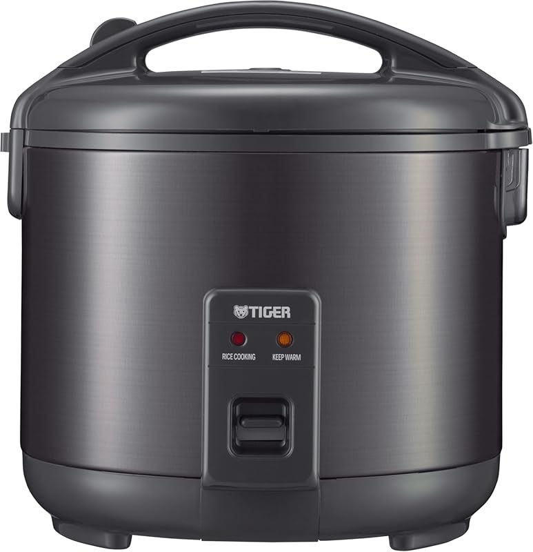 Tiger 10-Cup Rice Cooker with Non-Stick Inner Pot, Retractable Cord an