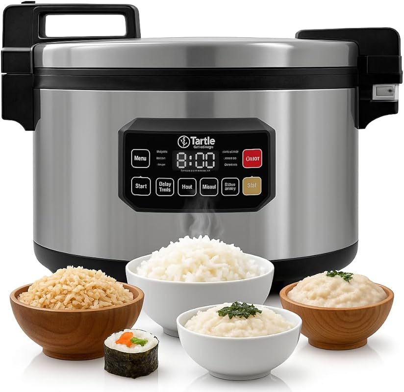Multi-function commercial rice cooker, 64-cup cooked/32-cup uncooked,