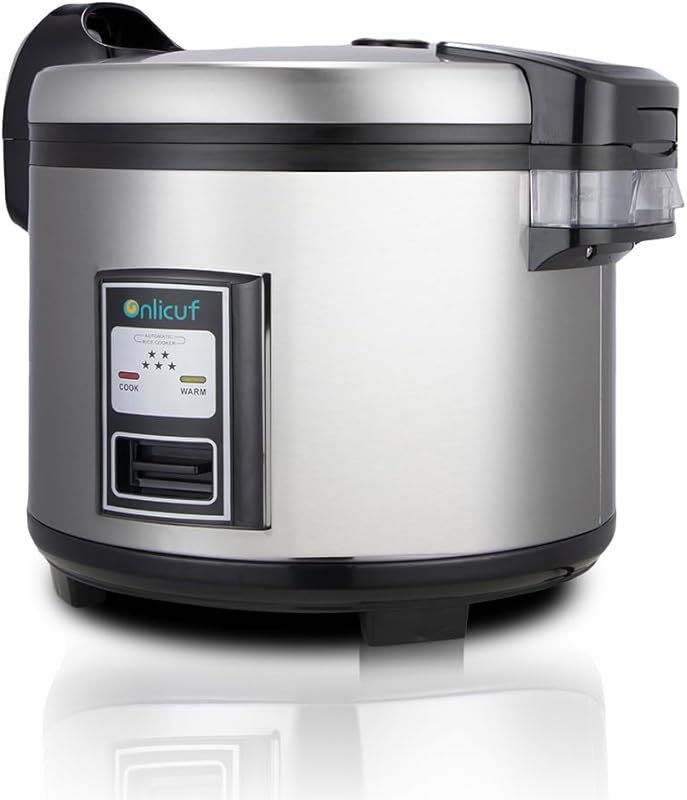 70-Cup Cooked Commercial Rice Cooker (35-Cup Uncooked) Stainless Steel