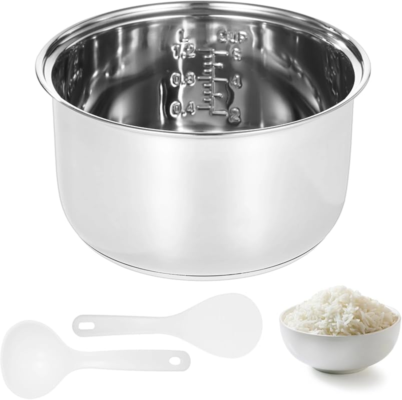 304 Stainless Steel 3L (5.5-Cup) Inner Pot Compatible with Zojirushi N