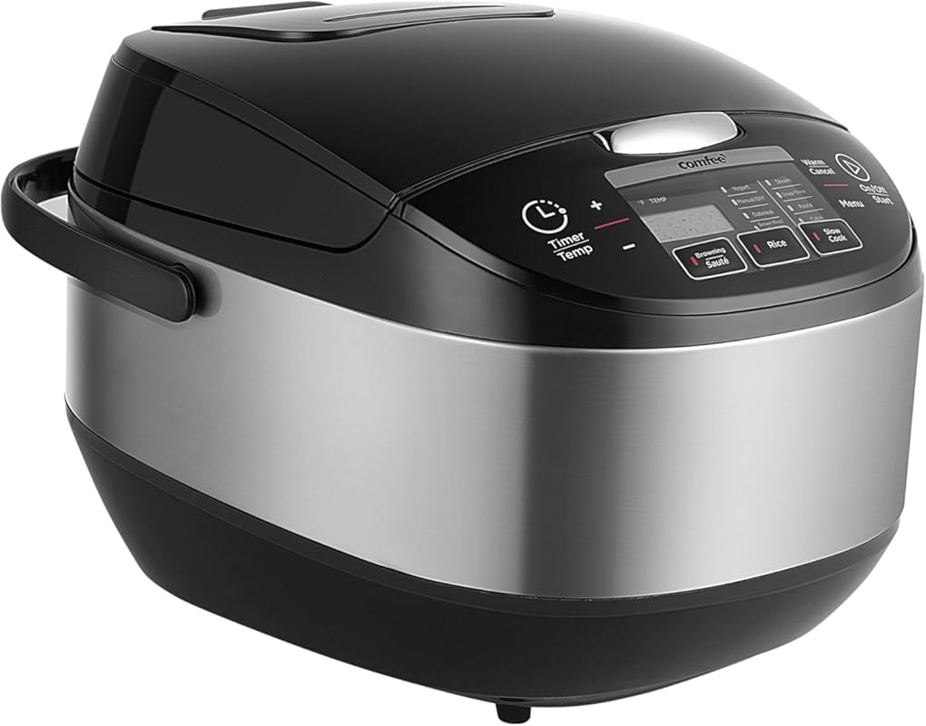 COMFEE' 10-cup Japanese-style fuzzy logic rice cooker with 11 presets,