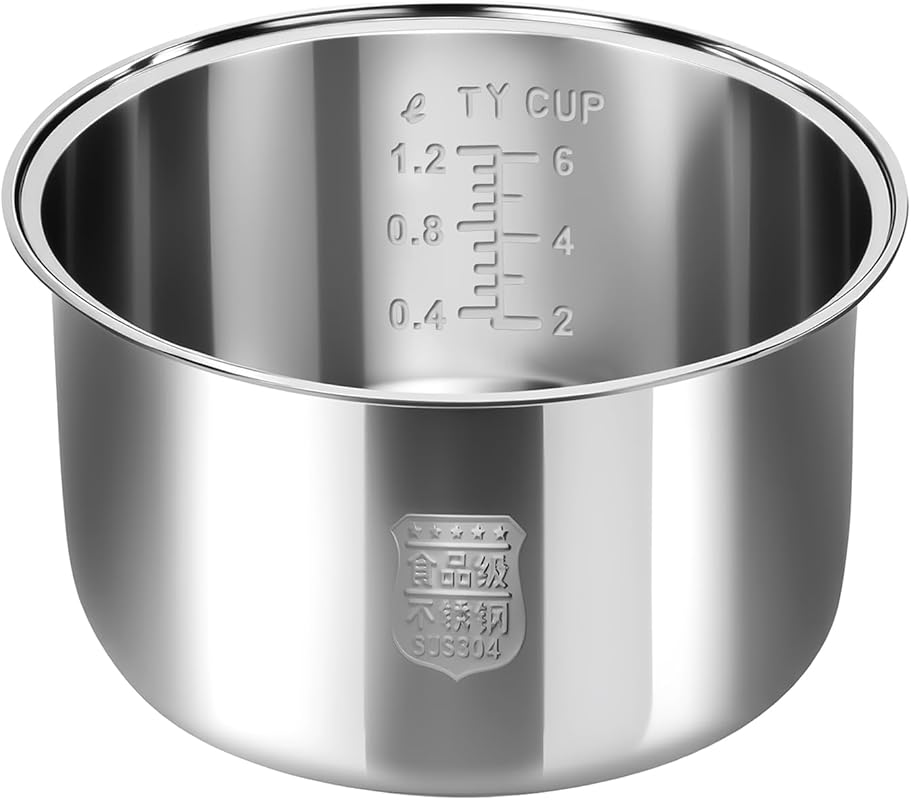 Ingpro Original Stainless Steel Inner Pot Replacement for Tiger and Zo