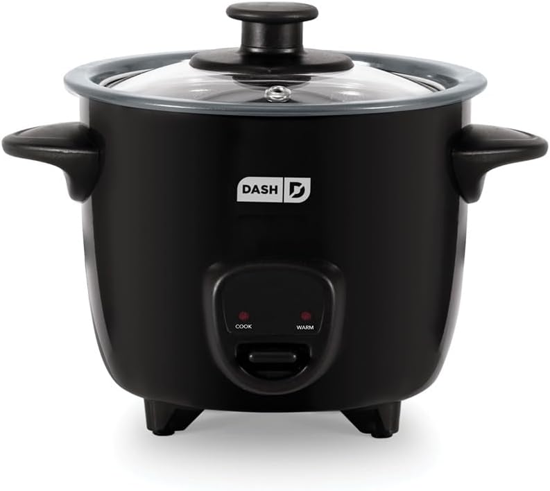 Dash Mini Ceramic Rice Cooker for Single-Serve – Nonstick Removable Po
