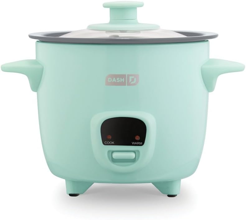 Dash Mini Ceramic Rice Cooker for Single-Serve Meals with Nonstick Rem