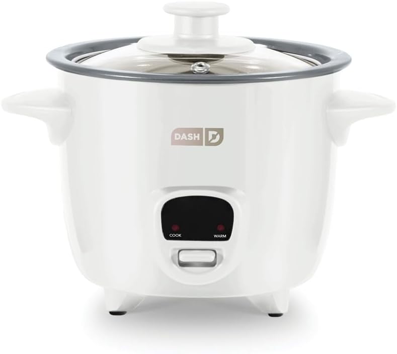 Dash Mini Ceramic Rice Cooker for Single-Serve Cooking with Nonstick R