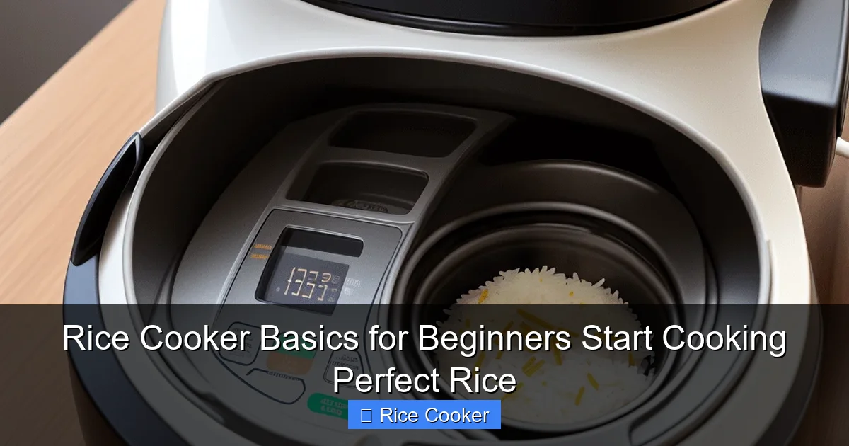Rice Cooker Basics for Beginners Start Cooking Perfect Rice