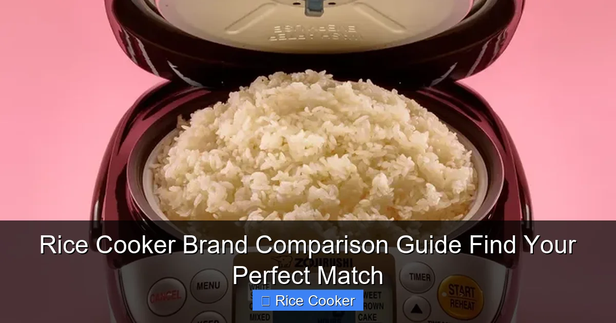 Rice Cooker Brand Comparison Guide Find Your Perfect Match
