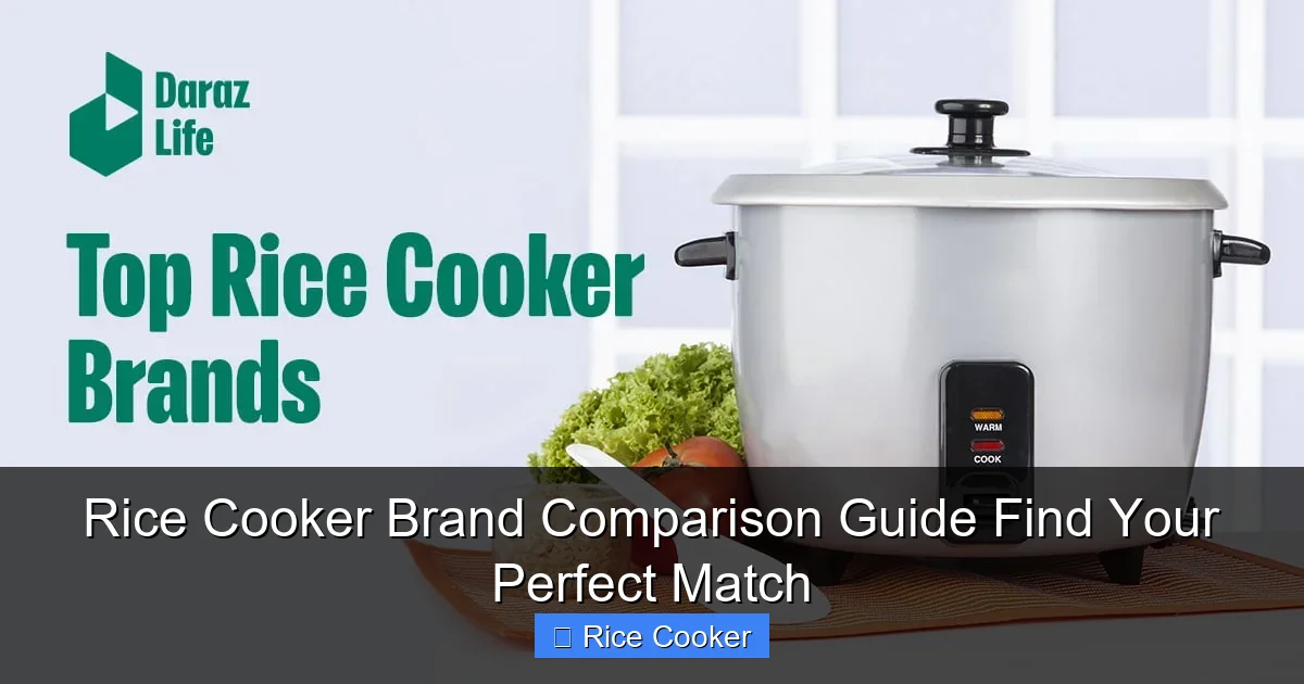 Rice Cooker Brand Comparison Guide Find Your Perfect Match