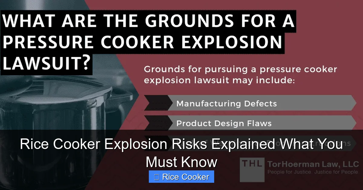 Rice Cooker Explosion Risks Explained What You Must Know