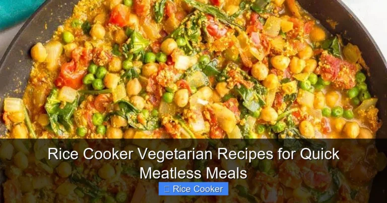 Rice Cooker Vegetarian Recipes for Quick Meatless Meals