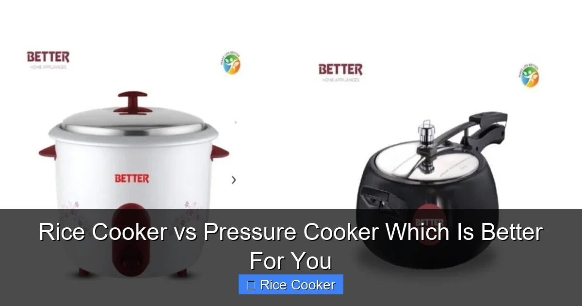 Rice Cooker vs Pressure Cooker Which Is Better For You
