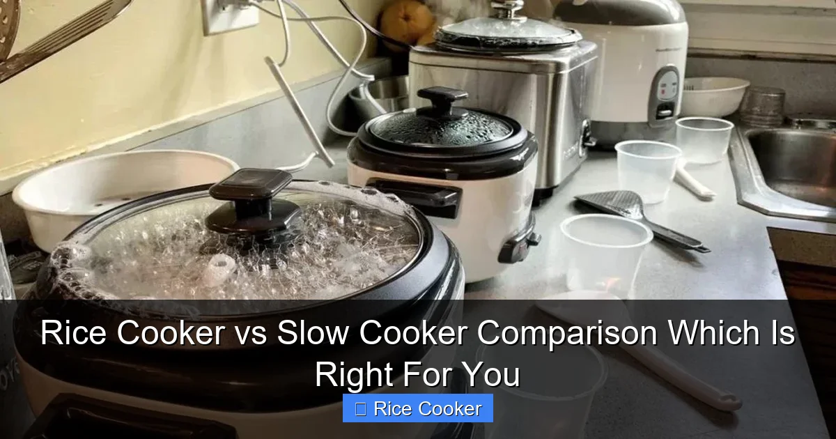 Rice Cooker vs Slow Cooker Comparison Which Is Right For You
