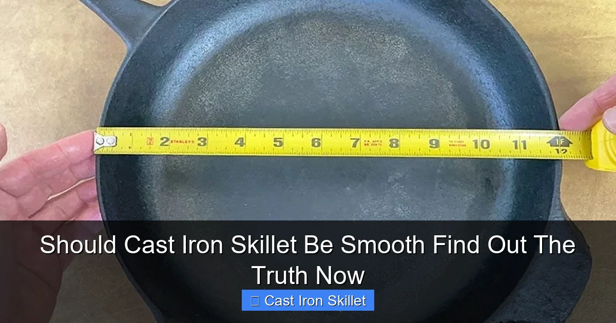Should Cast Iron Skillet Be Smooth Find Out The Truth Now