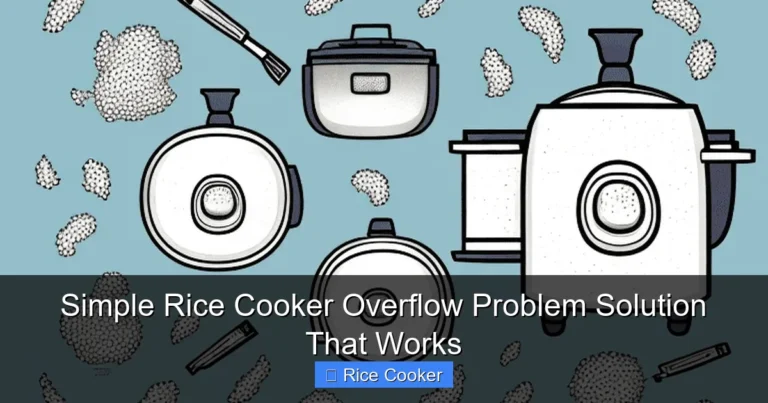 Simple Rice Cooker Overflow Problem Solution That Works