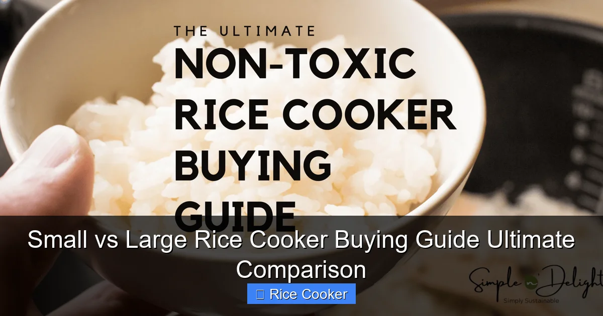 Small vs Large Rice Cooker Buying Guide Ultimate Comparison