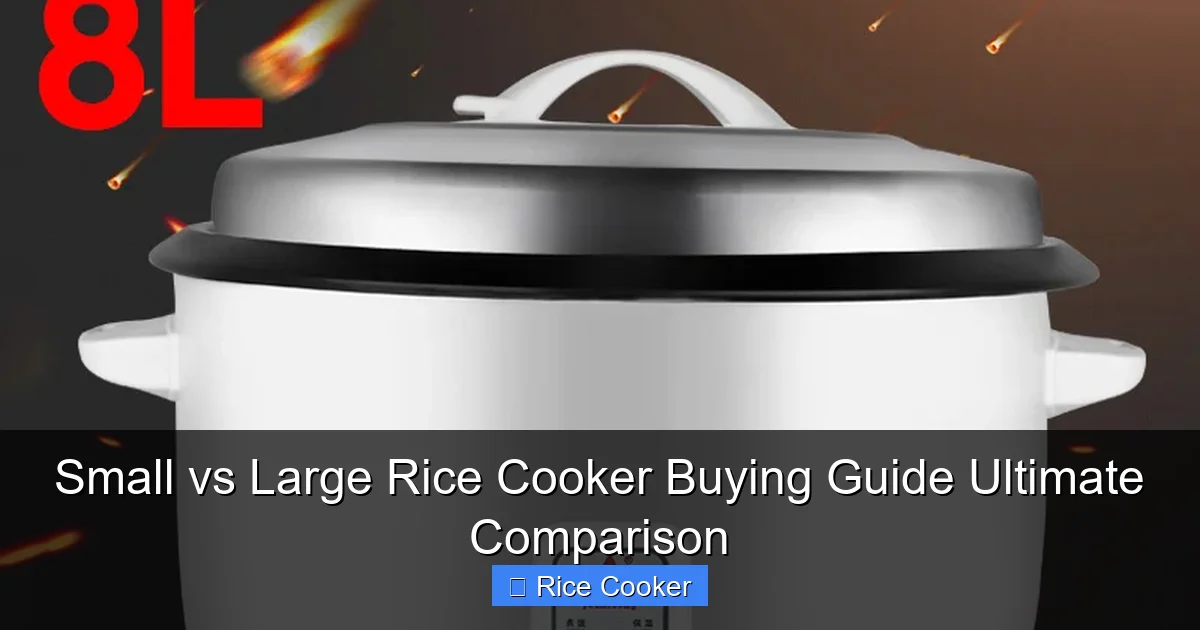 Small vs Large Rice Cooker Buying Guide Ultimate Comparison