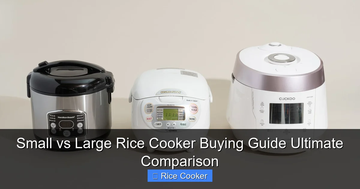 Small vs Large Rice Cooker Buying Guide Ultimate Comparison