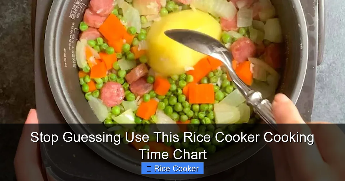 Stop Guessing Use This Rice Cooker Cooking Time Chart
