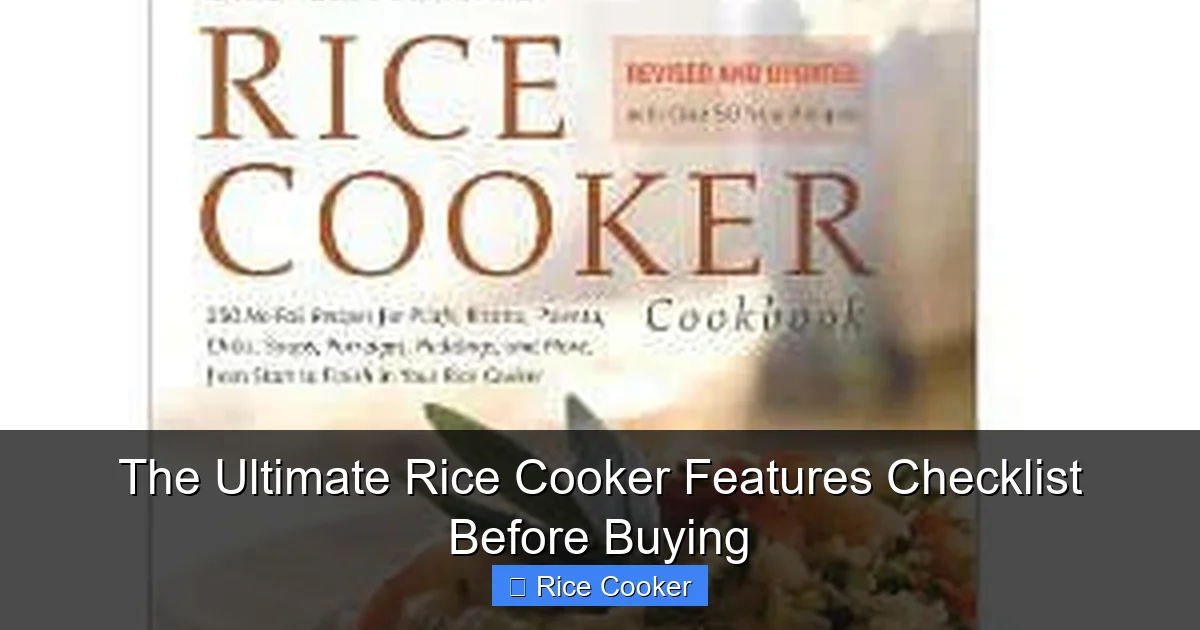 The Ultimate Rice Cooker Features Checklist Before Buying