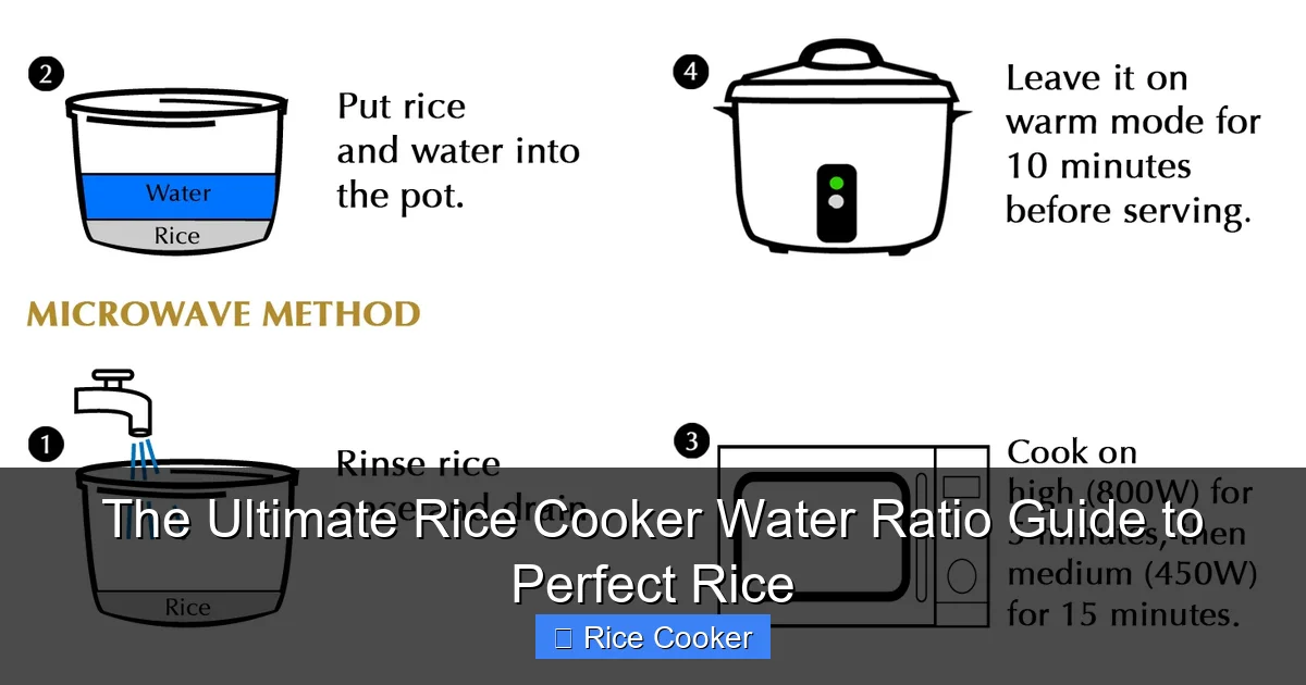 The Ultimate Rice Cooker Water Ratio Guide to Perfect Rice
