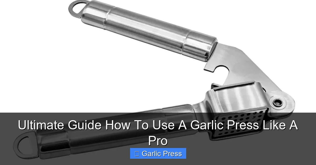 Ultimate Guide How To Use A Garlic Press Like A Pro