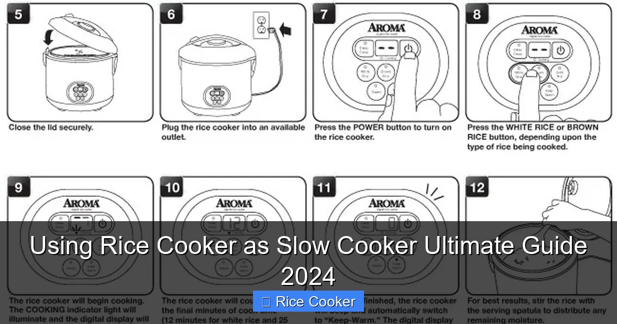Using Rice Cooker as Slow Cooker Ultimate Guide 2024