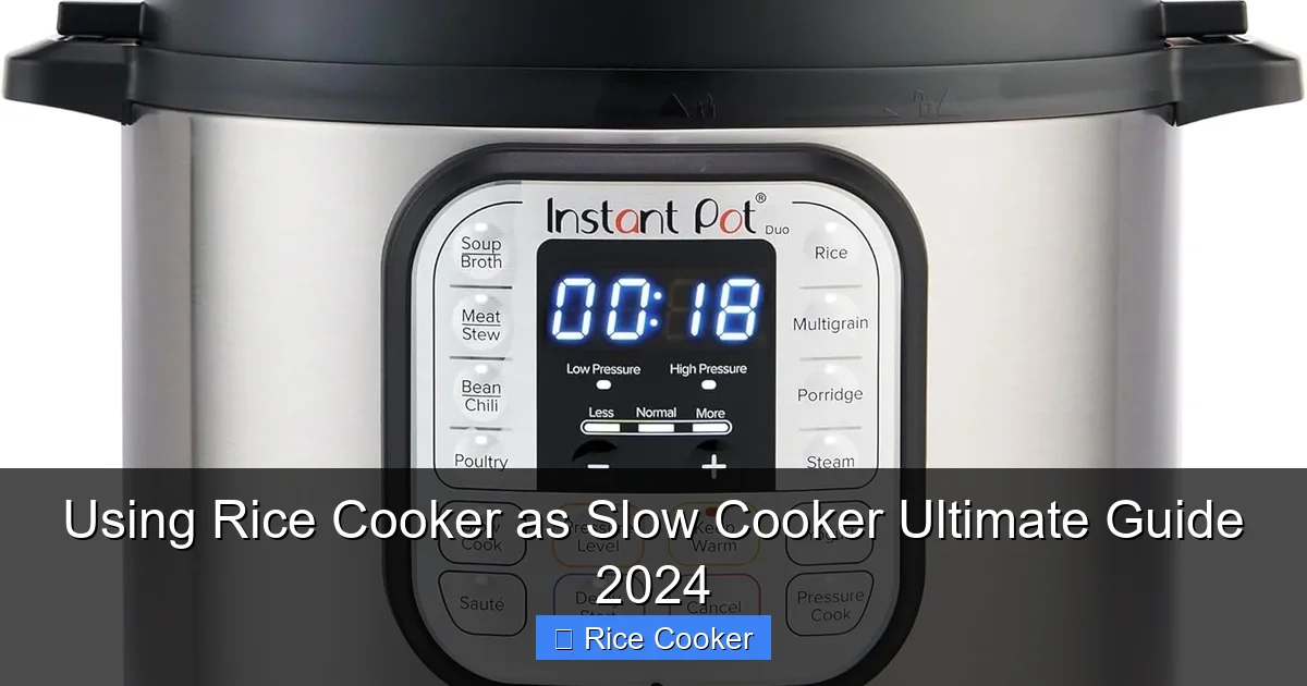 Using Rice Cooker as Slow Cooker Ultimate Guide 2024