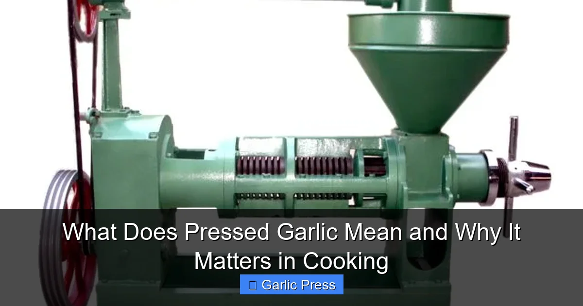 What Does Pressed Garlic Mean and Why It Matters in Cooking