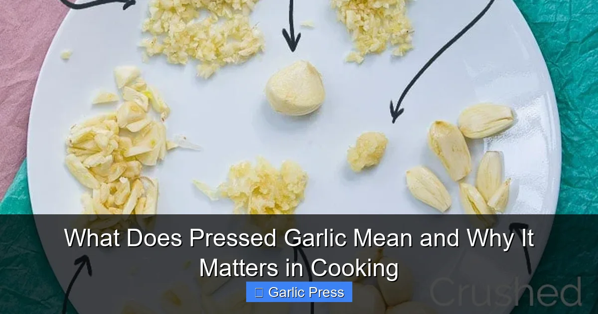 What Does Pressed Garlic Mean and Why It Matters in Cooking